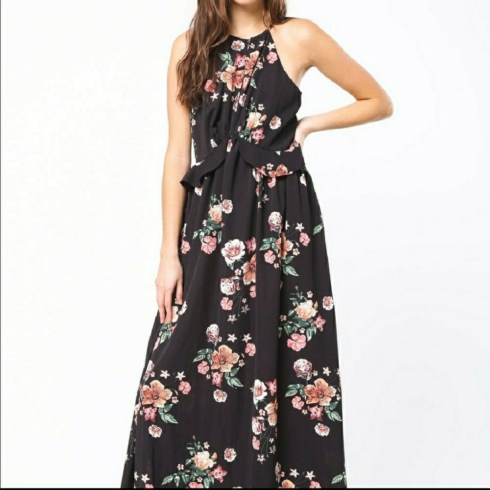 ⏰LAST CHANCE⏰ Black floral maxi dress - Picture 2 of 6